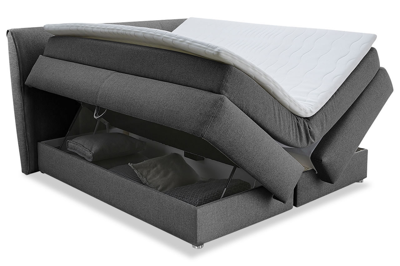 carla boxspringbett 160x200 180x200 g414 09 grau funktion