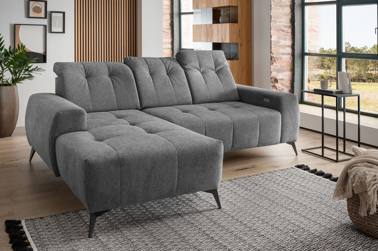 benformato sano ecksofa links mango 3618 asche milieu