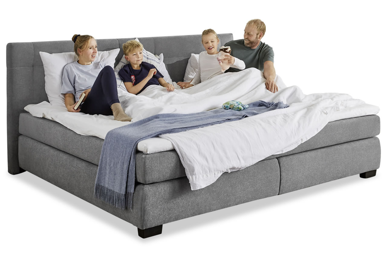family boxspringbett 240x200 stoff 403 19 dunkelgrau 2