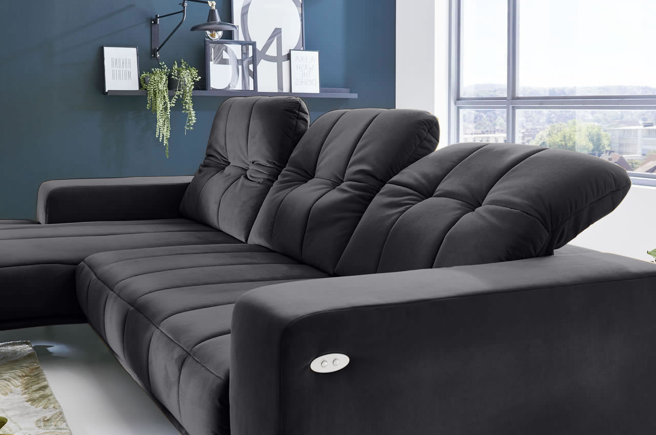 mp in20128 ecksofa elisa links stoff salsa anthrazit milieu detailbild kopfteilverstellung