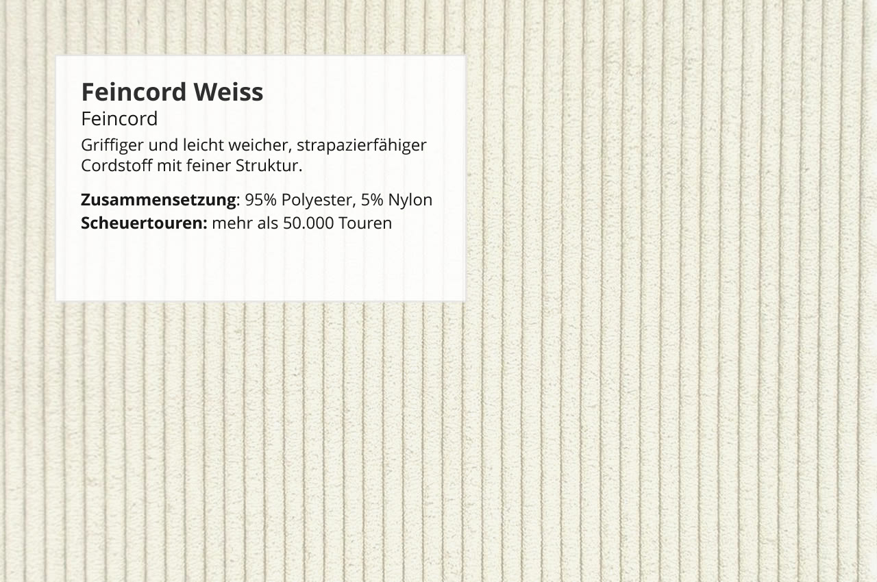 Feincord Weiss