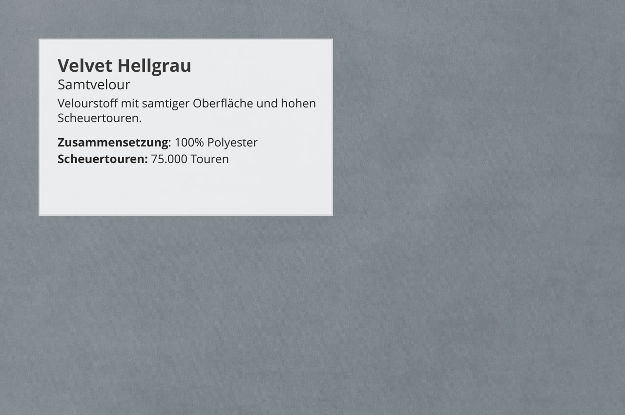 Velvet hellgrau
