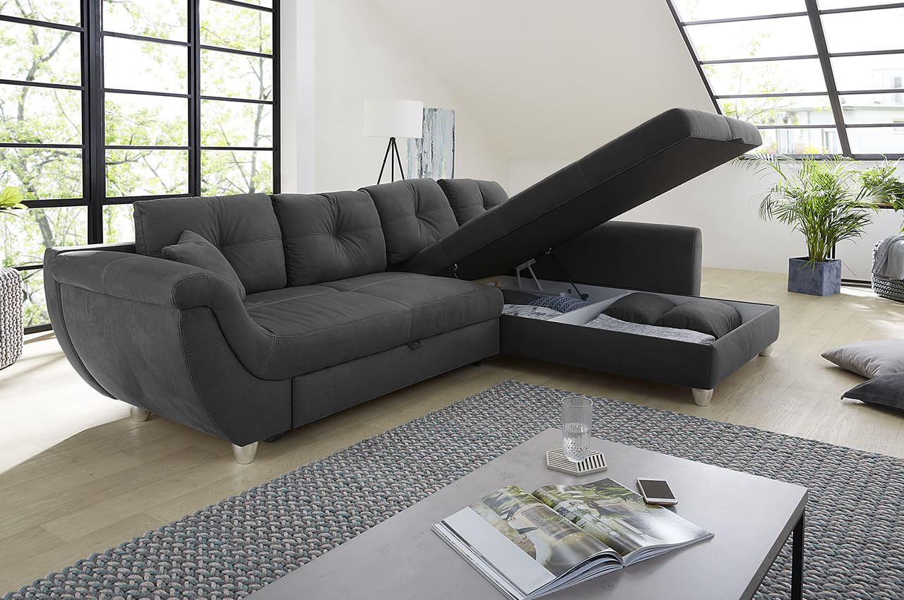maranello ecksofa rechts 493 19 anthrazit milieu bettkasten maranello ecksofa rechts 493 19 anthrazit milieu bettkasten