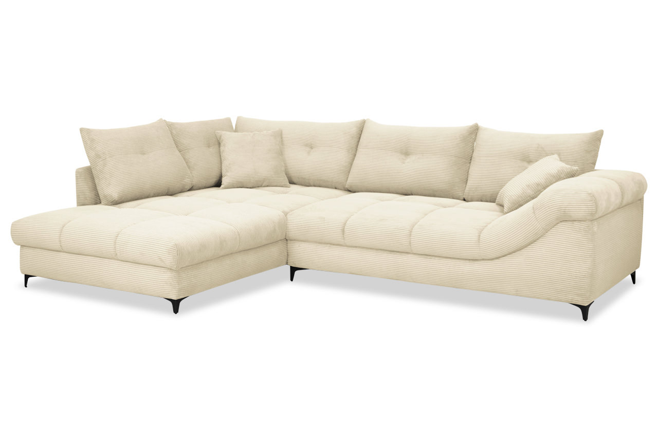 ecksofa marlon links cord stripes 8622 creme ecksofa marlon links cord stripes 8622 creme