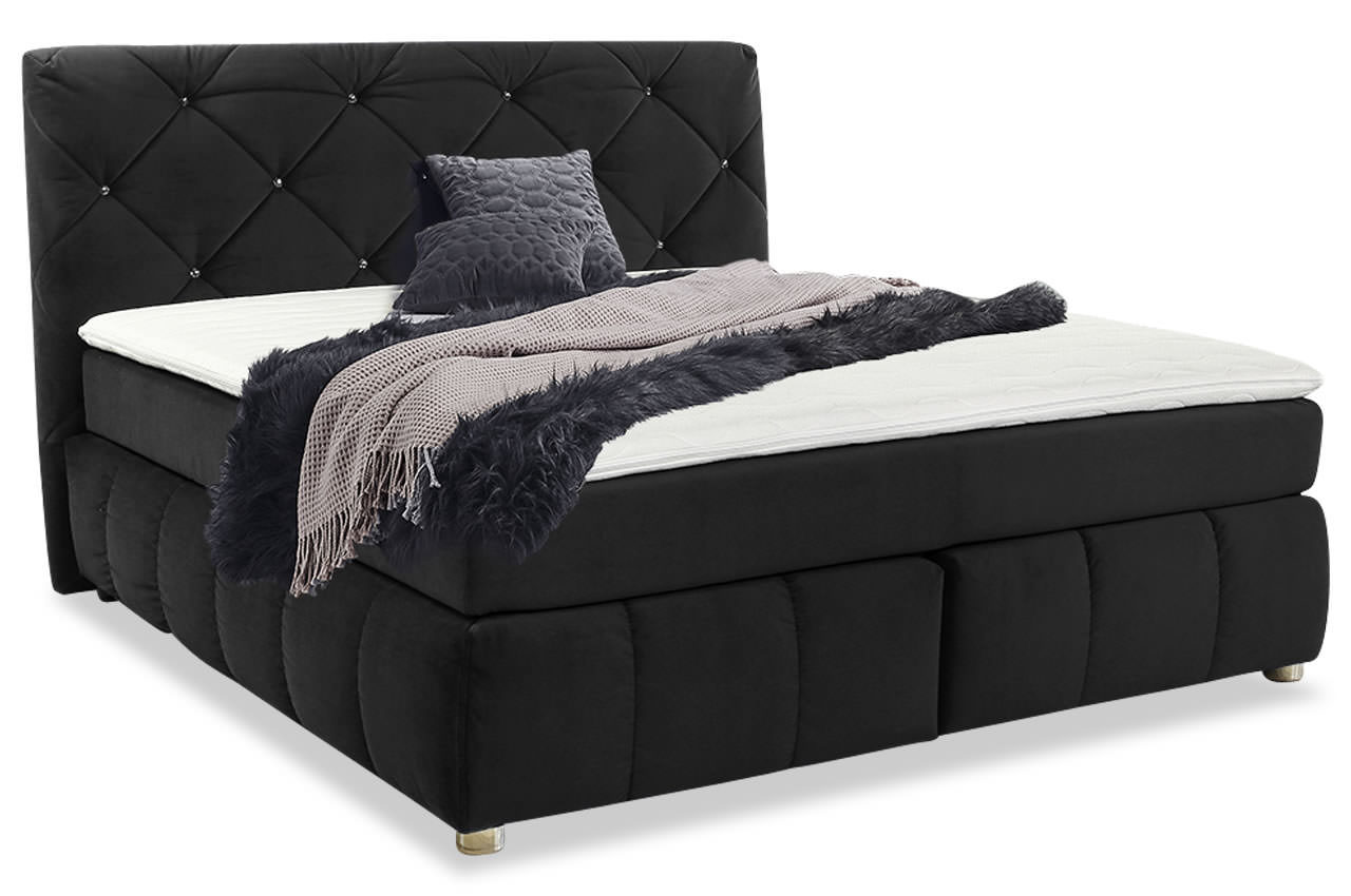 Samtvelour 372 06 Schwarz