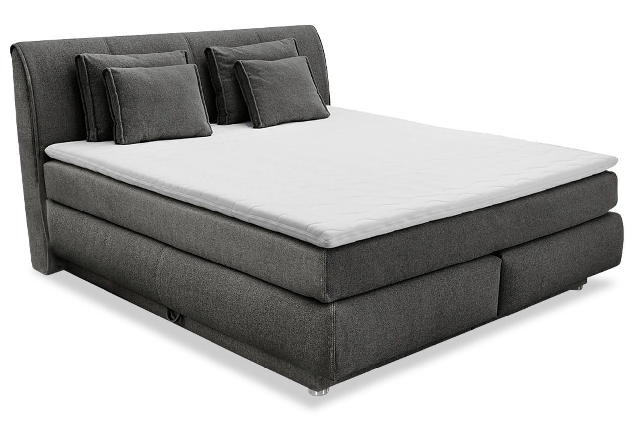 carla boxspringbett 160x200 180x200 g414 09 grau