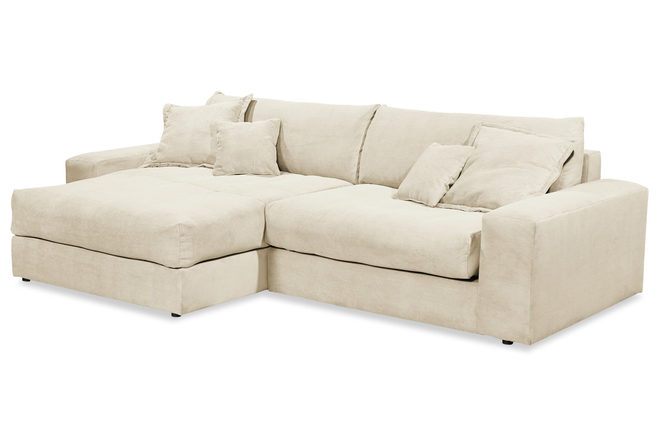 Ecksofa Kamil links Cord Sofa