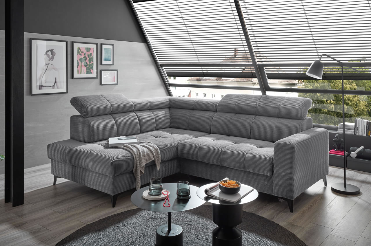 bavaro ecksofa ottomane links cord zoom 21 asche milieubild