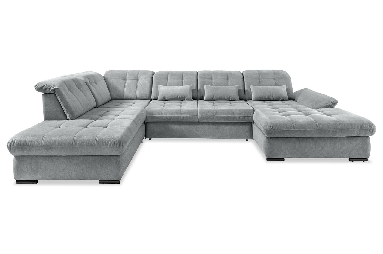 rigatti wohnlandschaft links stoff corto 9751 grau frontansicht