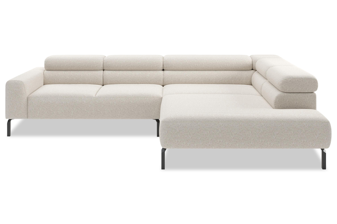 candy spring ecksofa mit ottomane rechts famous natur frontansicht