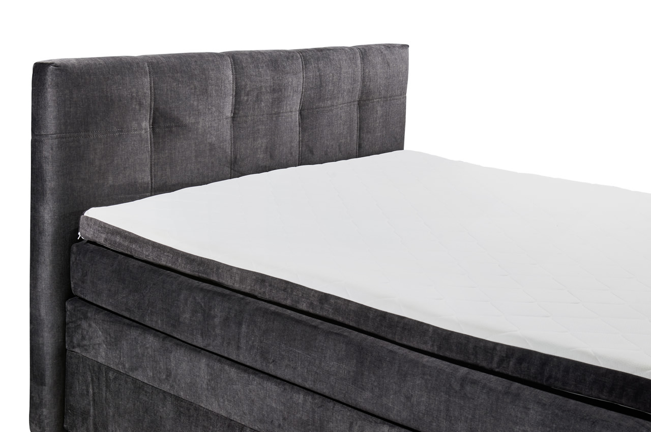 fanes boxspringbett stoff vogue 17 charcoal detailbild seitlich fanes boxspringbett stoff vogue 17 charcoal detailbild seitlich