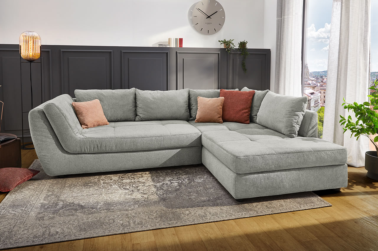 rascasse ecksofa rechts mittelstruktur stoff 430 39 mittelgrau milieubild rascasse ecksofa rechts mittelstruktur stoff 430 39 mittelgrau milieubild