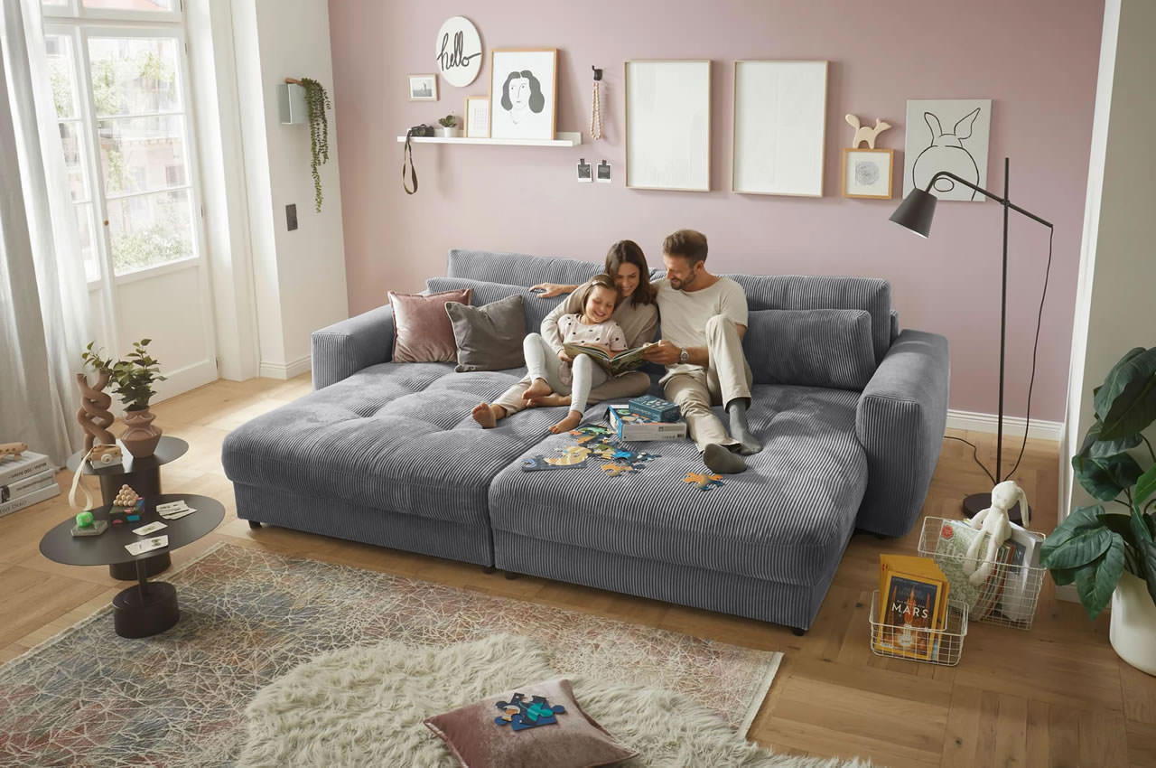 barura loveseat longchair sofa zoom 21 asche milieu mit personen