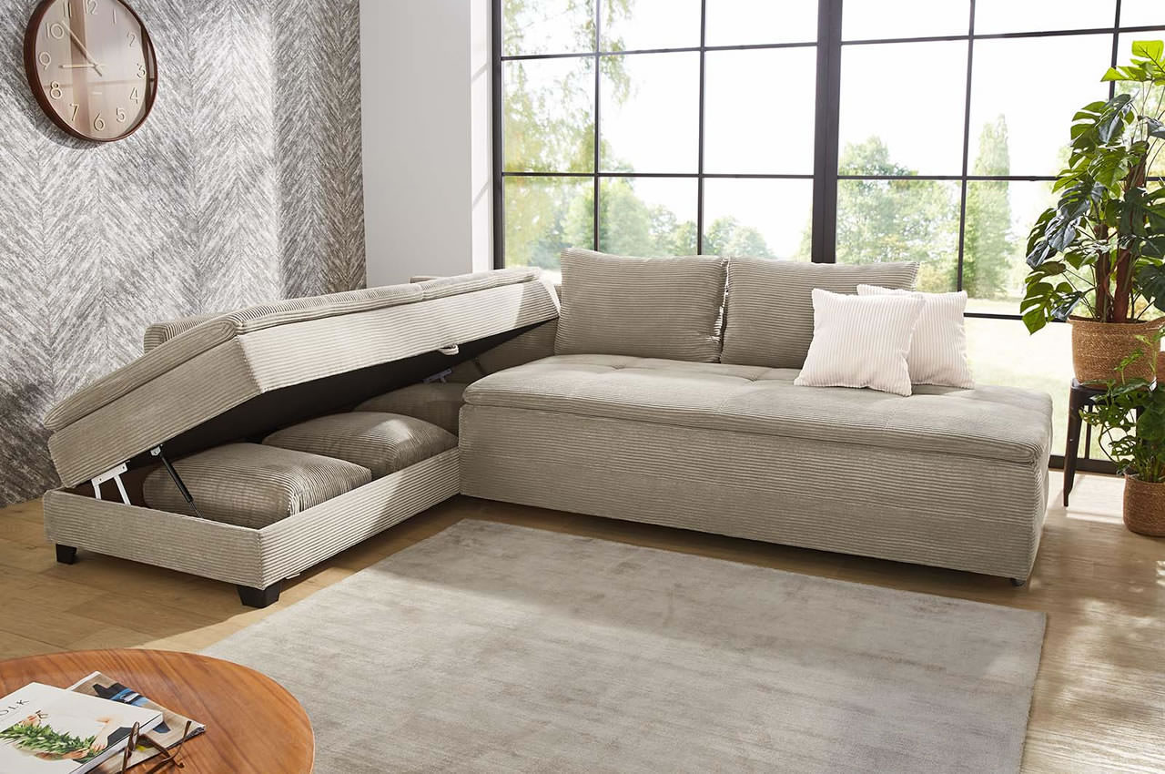 madrid ecksofa links modena cord 426 17 greige ambiente bettkasten madrid ecksofa links modena cord 426 17 greige ambiente bettkasten