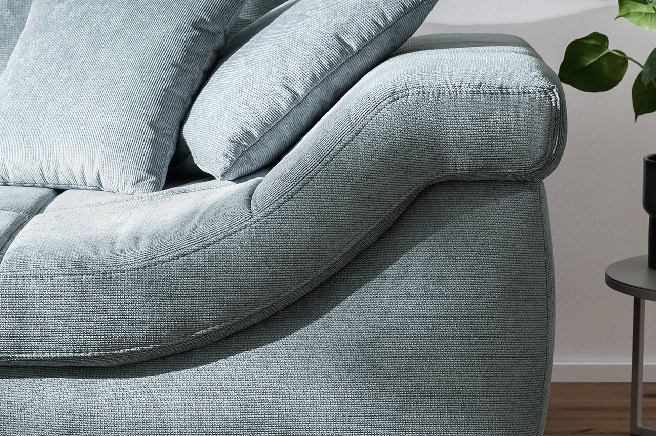 portofino ecksofa links dilara 72 blau grau detailbild armlehne