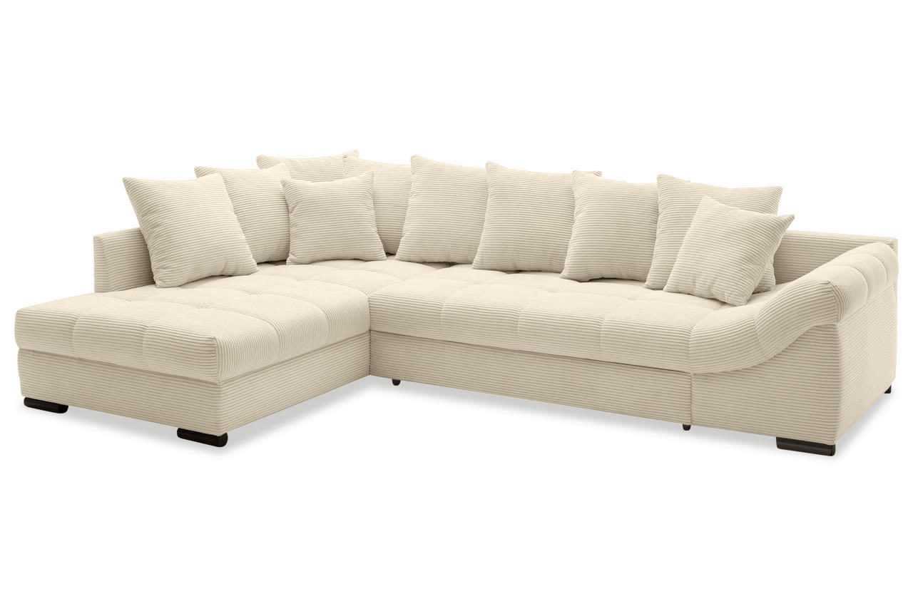 piedro ecksofa links cord stripes 8622 creme piedro ecksofa links cord stripes 8622 creme