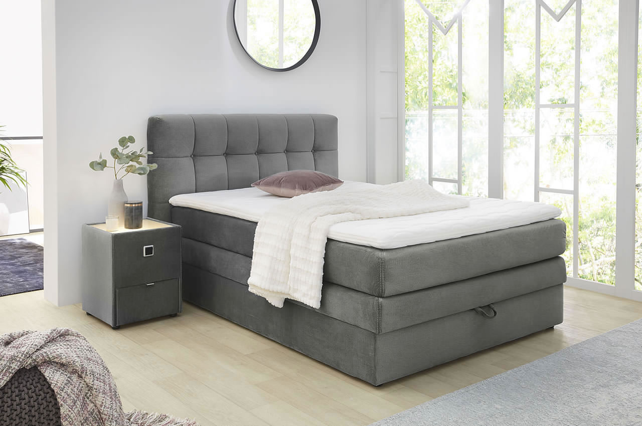 amy boxspringbett 140x200 341 09 grau ambiente