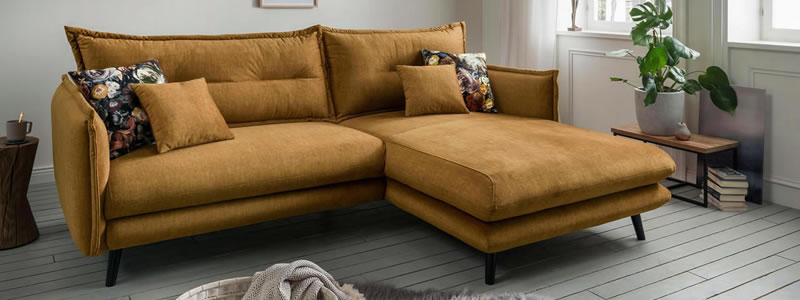 Ecksofa Lazio - Gelb