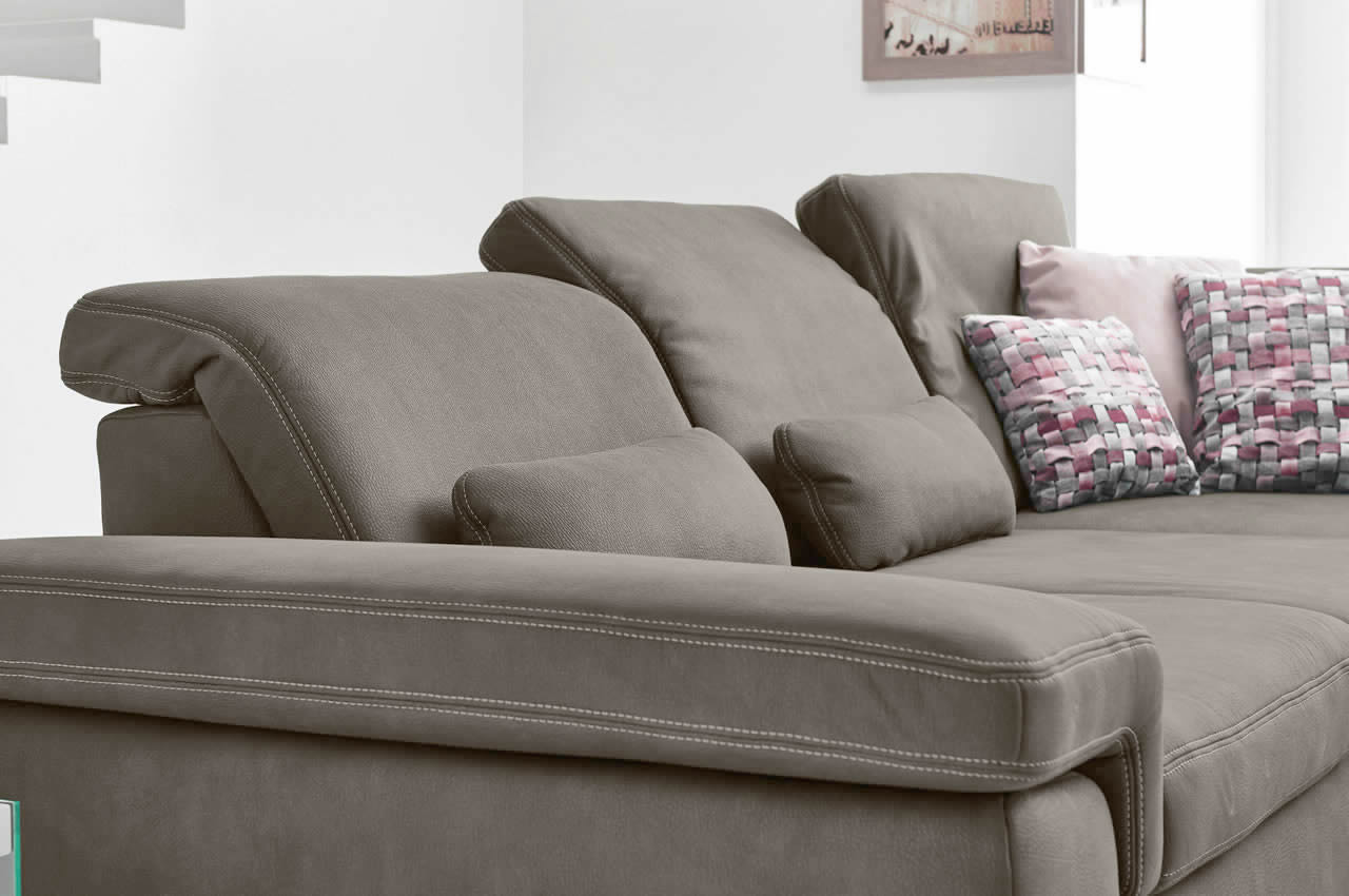 mp in17041 arvend ecksofa rechts mammut stone detailbild kopfteilverstellung