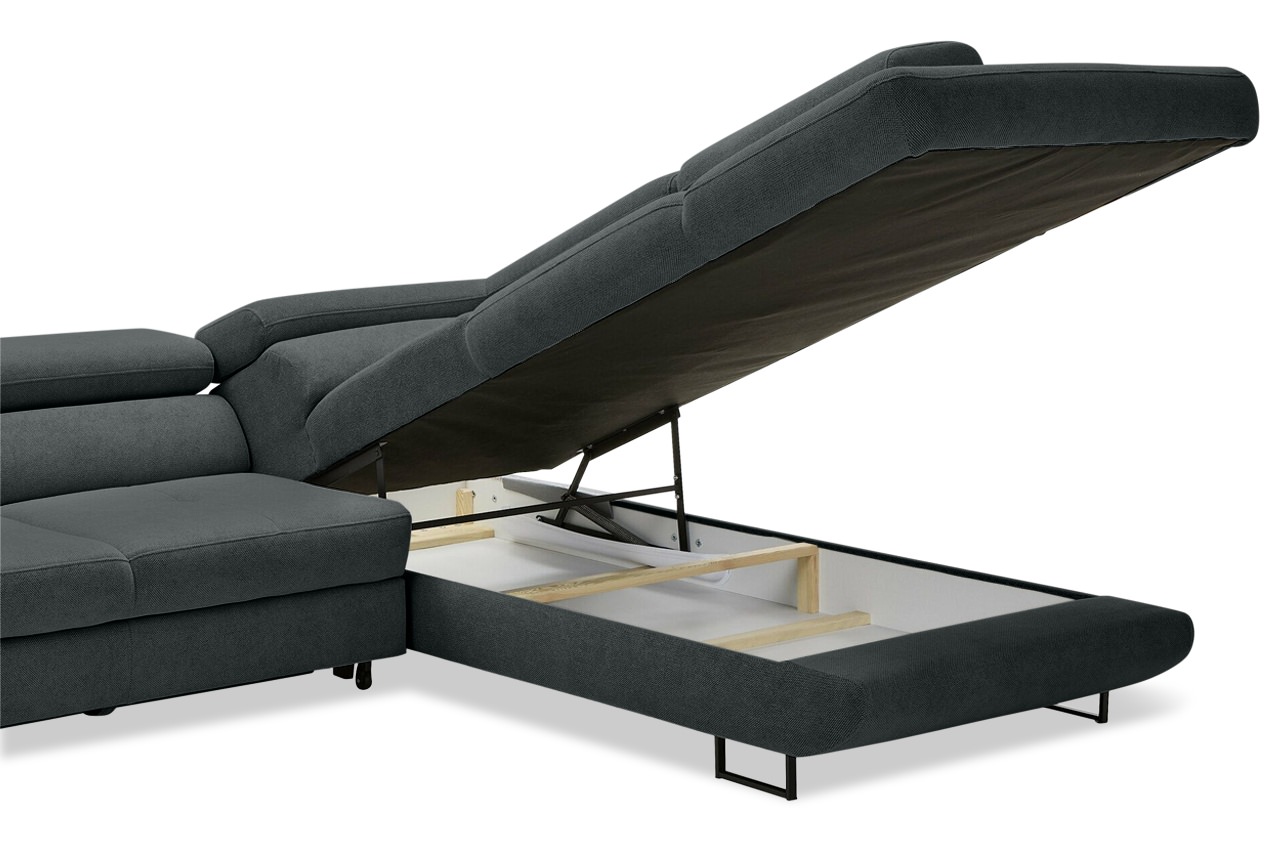 fabio ecksofa rechts curio 97 anthrazit detailbild bettkasten