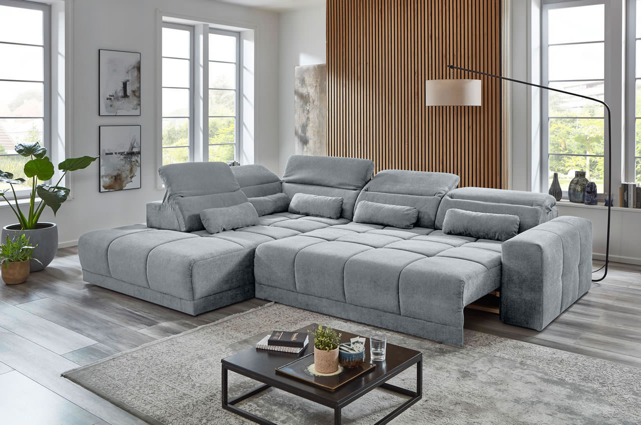 downtown ecksofa variante links microfaser aragon 90 hellgrau milieubild funktionen