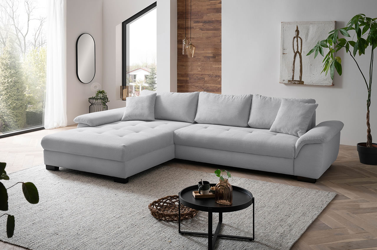 dario ecksofa recamiere links cord stripes 8637 grau milieubild