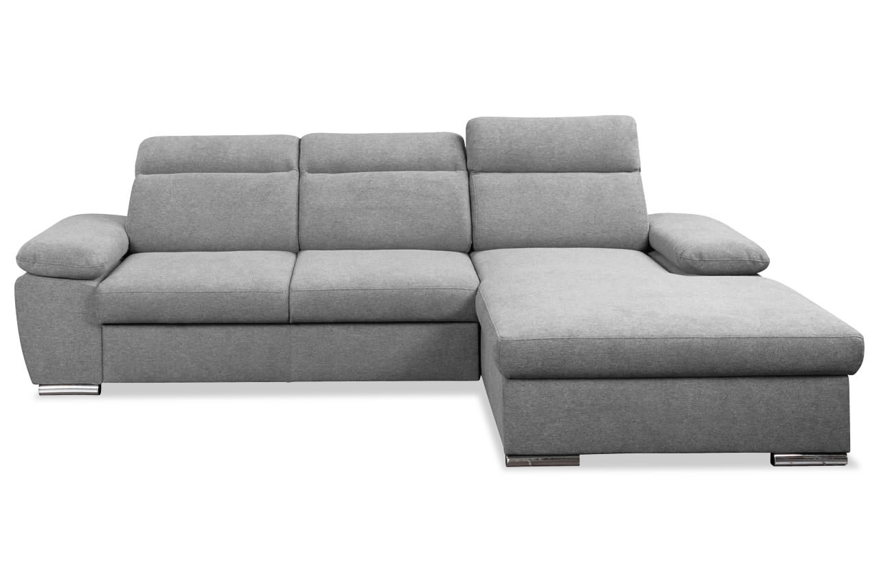palma ecksofa rechts stoff degas 2505 grau frontansicht
