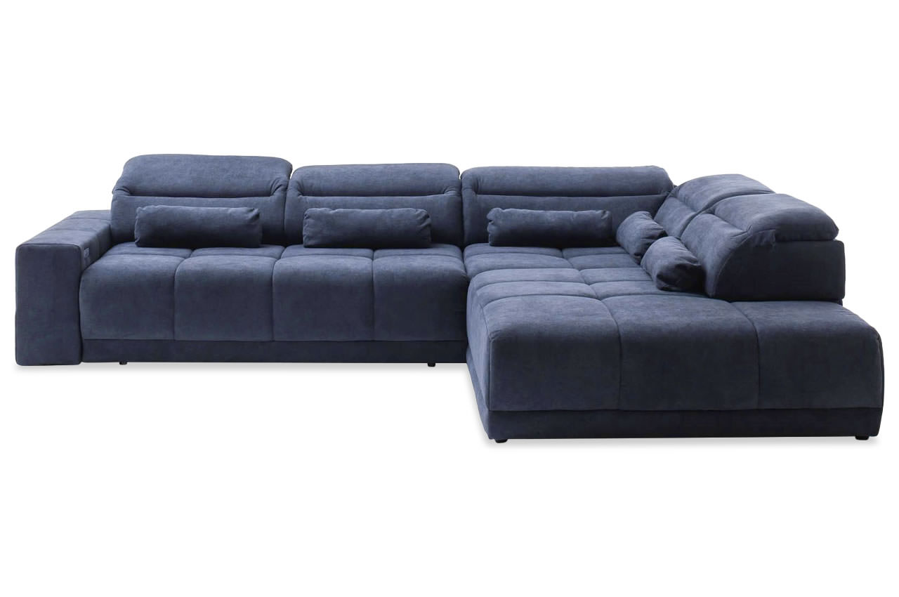 ecksofa downtown rechts boston 1880 nachtblau frontansicht kopfteile unten