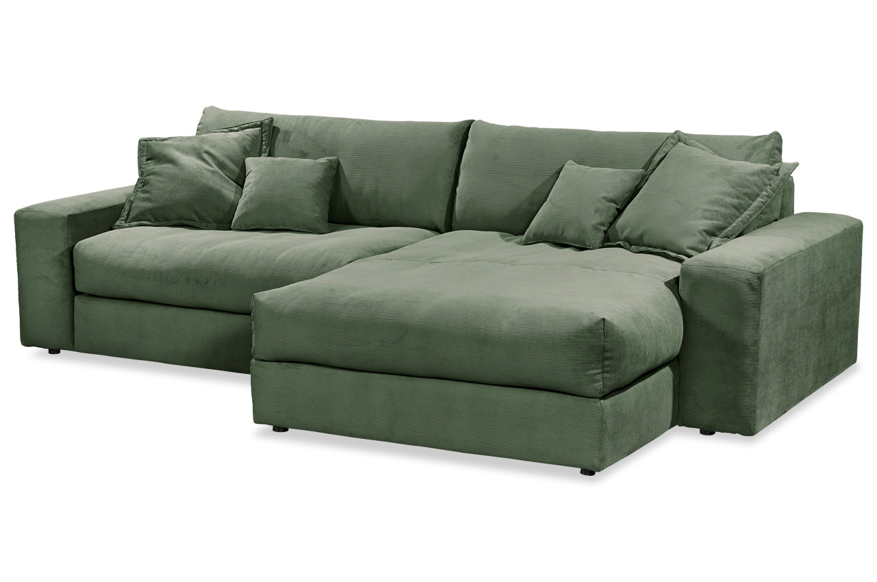 kamil ecksofa rechts feincord fjord 77 winter moss seitliche ansicht
