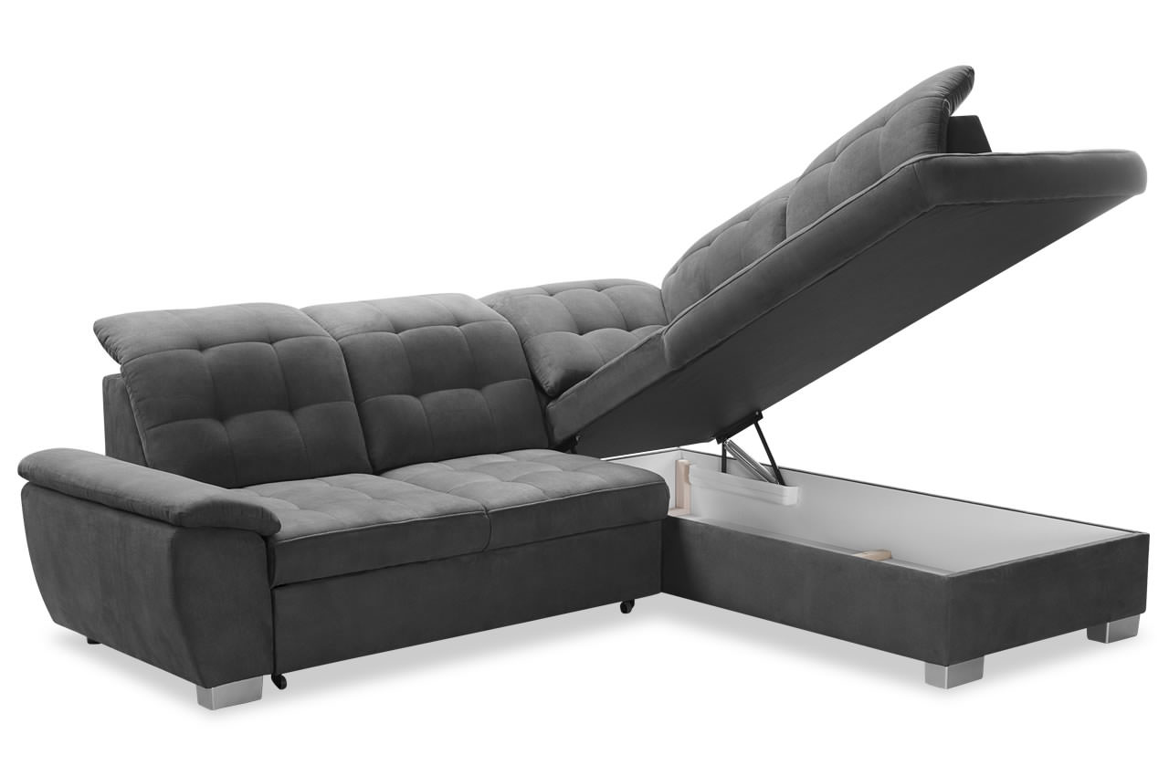 bonny ecksofa rechts mit bettkasten canyon 96 anthrazit