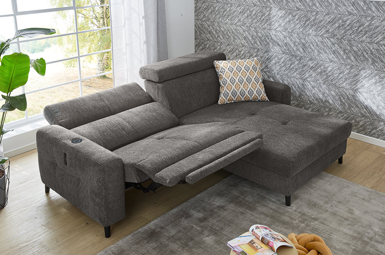ecksofa doppio rechts stoff 444 09 grau milieubild elektrischer relaxsitz 2