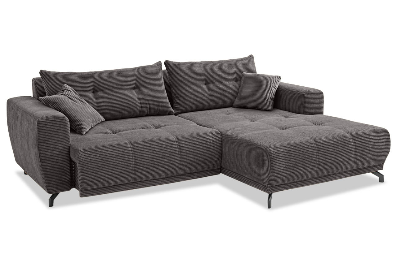 restato ecksofa rechts cord 4801 grau funktion