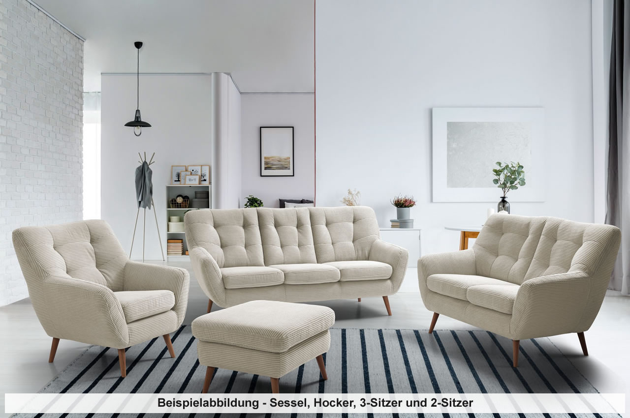 scandi sitzgruppe beispielabbildung in cord beige milieubild