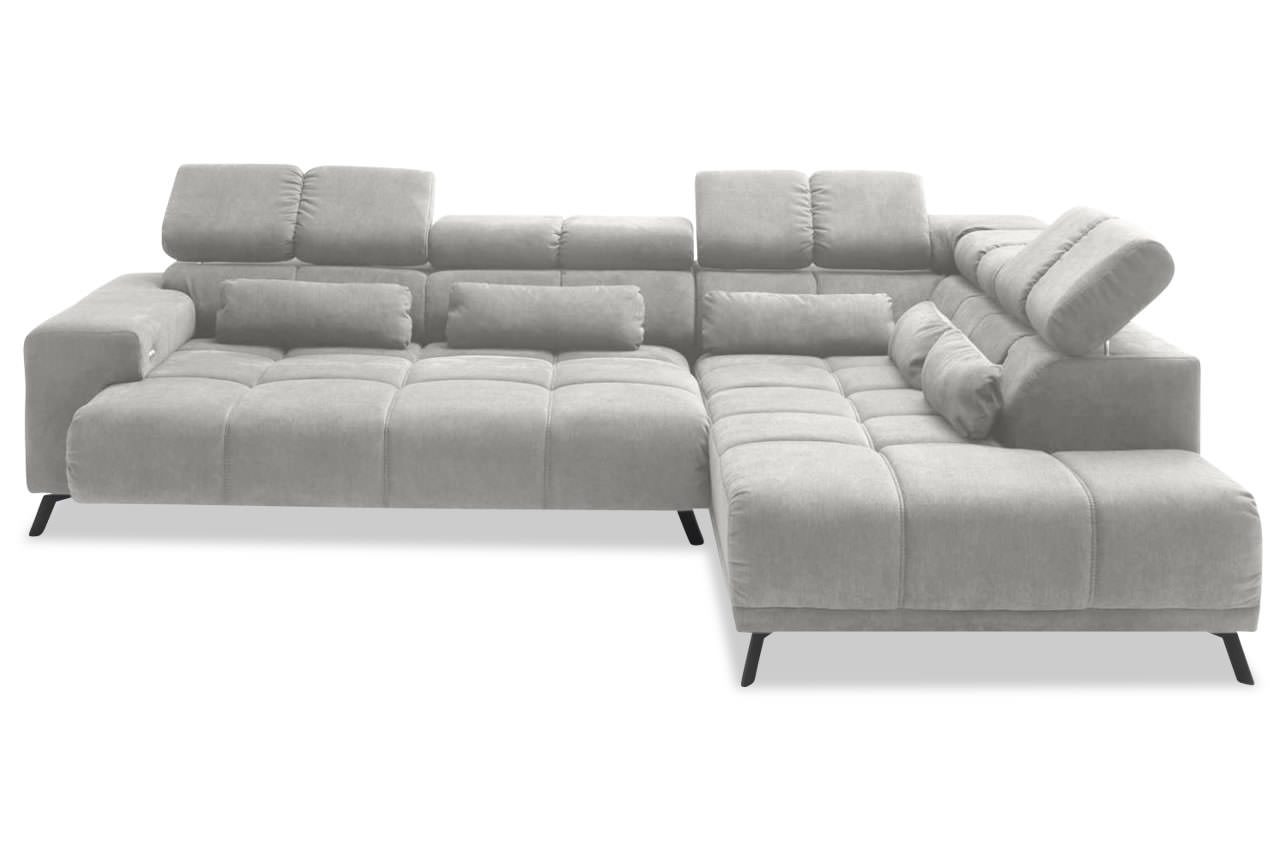 inside ecksofa rechts stoff aragon 80 silber frontansicht
