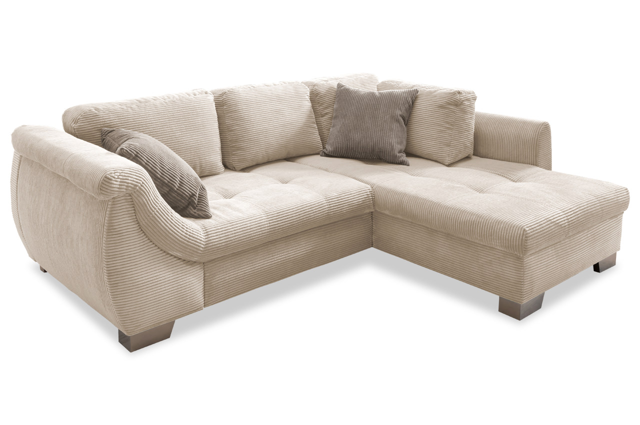 ecksofa flora rechts cord 4808 beige zierkissen cord 4821 grau braun ecksofa flora rechts cord 4808 beige zierkissen cord 4821 grau braun