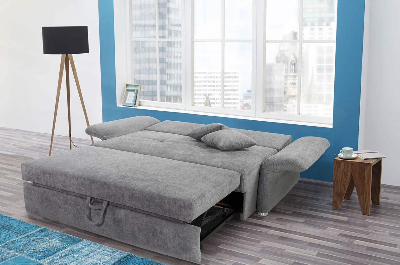 luca schlafsofa breite 140 464 09 grau milieubild mit funktion