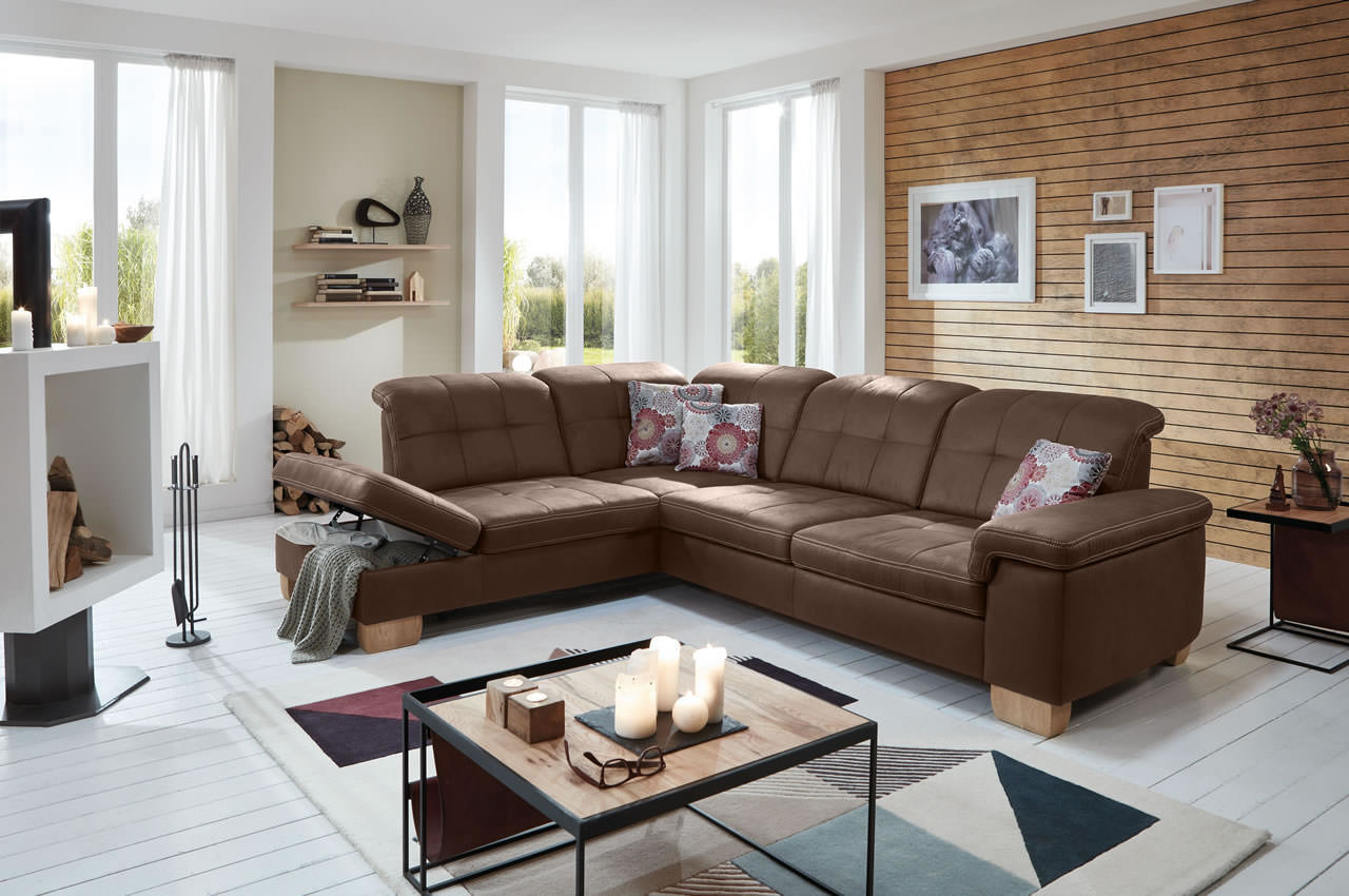 pp la16028 ecksofa links deluxe schoko milieu bettkasten