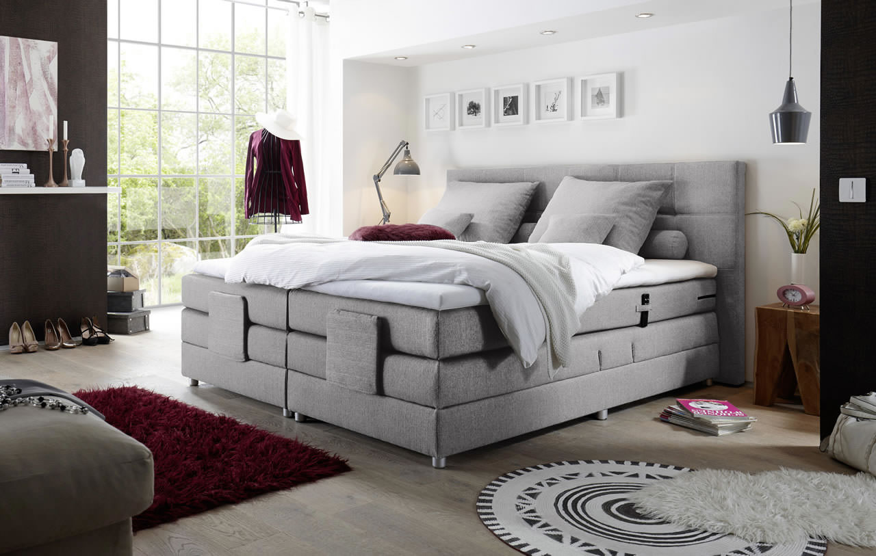 Manolo Boxspringbett Artemis 18 silver Milieu_56 B16 89 56 B17 89