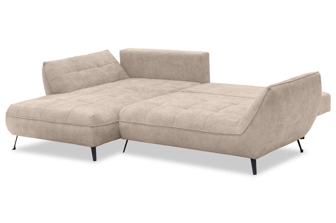 samoa ecksofa links stoff flow 02 hellbraun schlaffunktion
