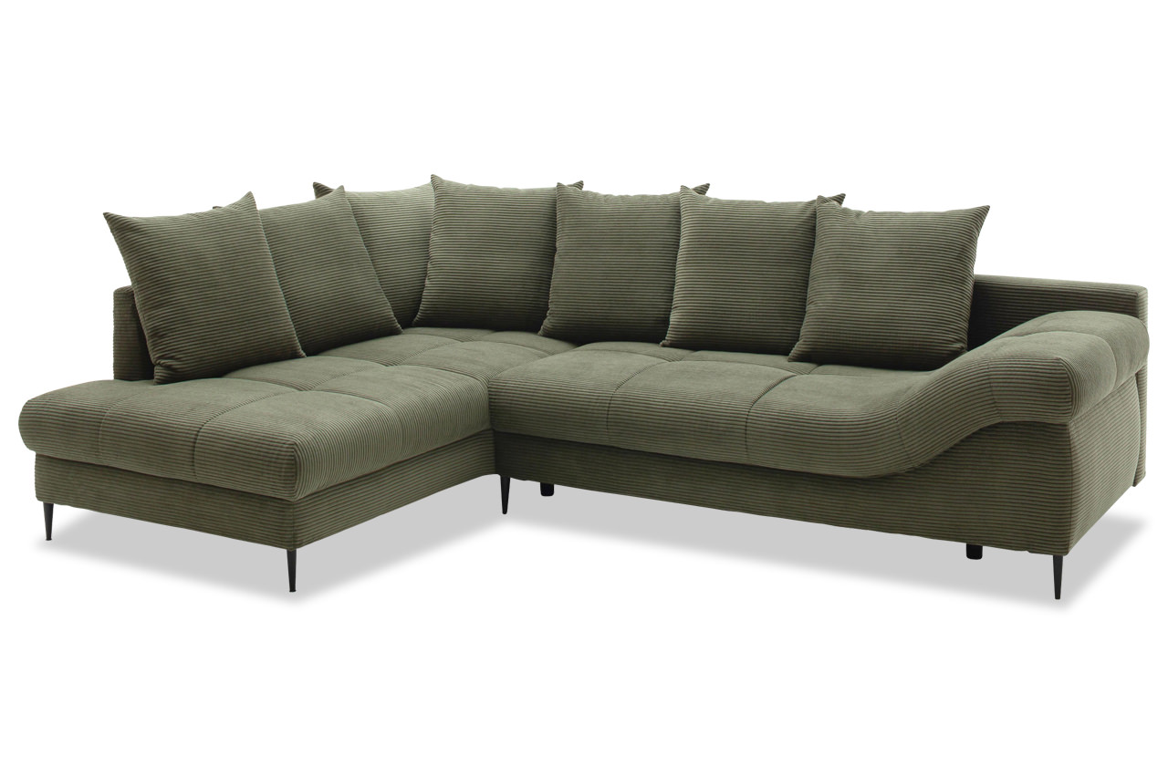 oregon ecksofa links cord stripes 8641 gruen oregon ecksofa links cord stripes 8641 gruen