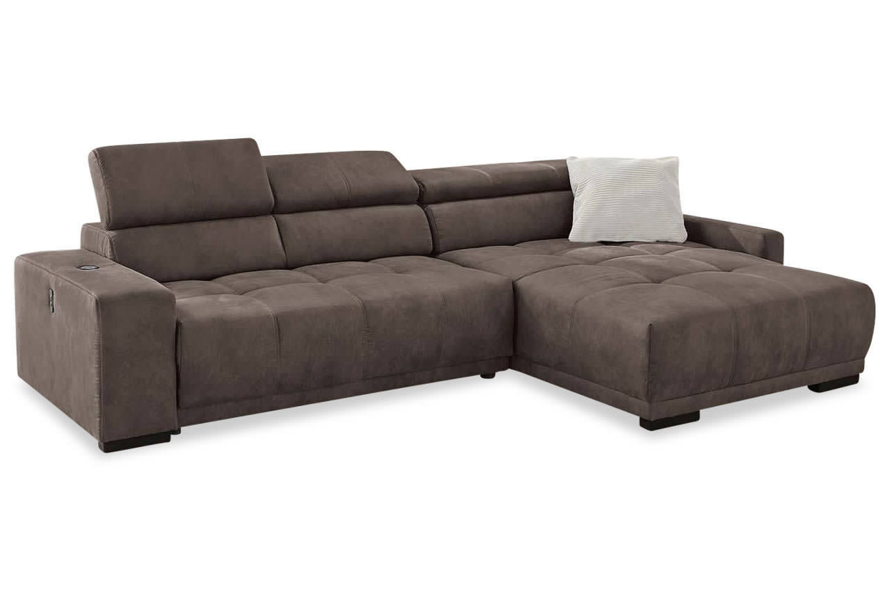 le mans ecksofa rechts stoff 415 08 braun
