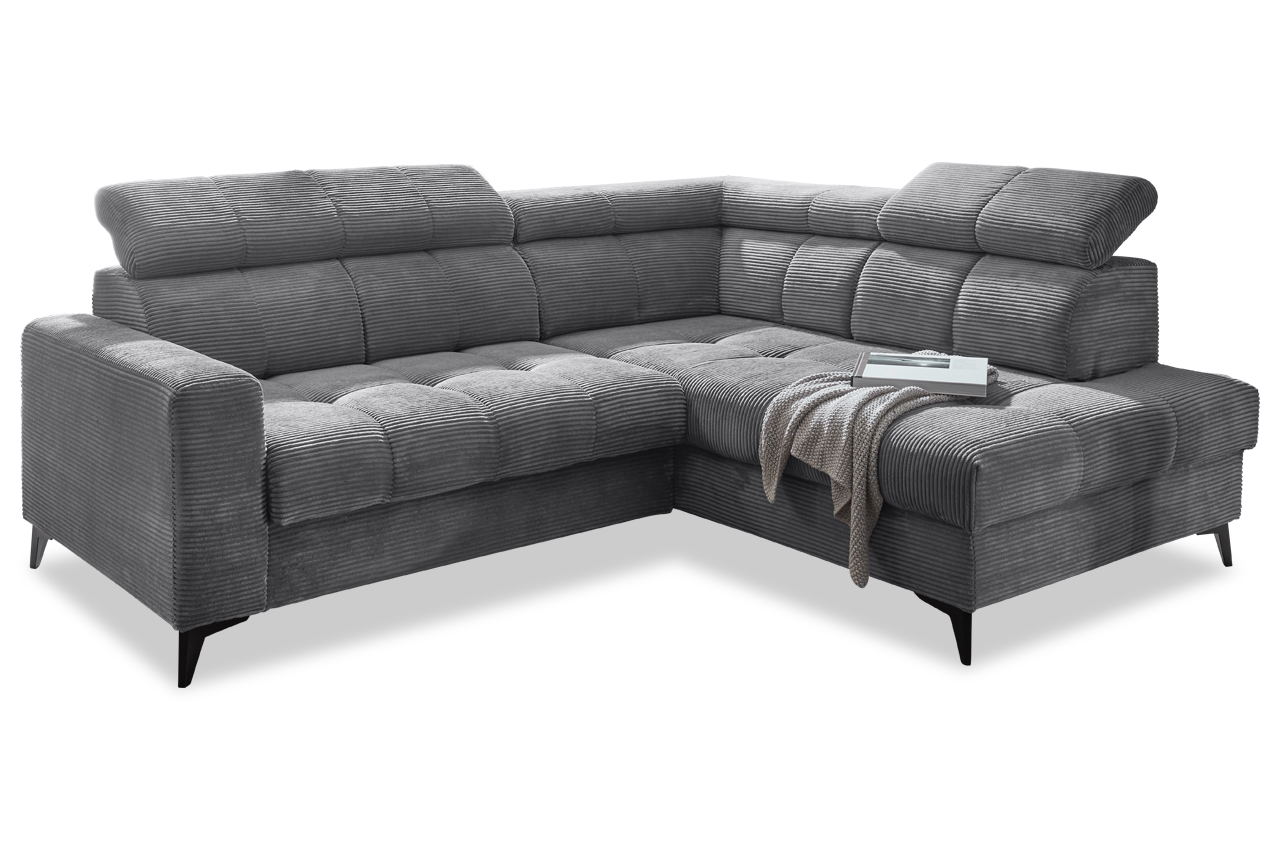 bavaro ecksofa ottomane rechts cord zoom 21 asche bavaro ecksofa ottomane rechts cord zoom 21 asche