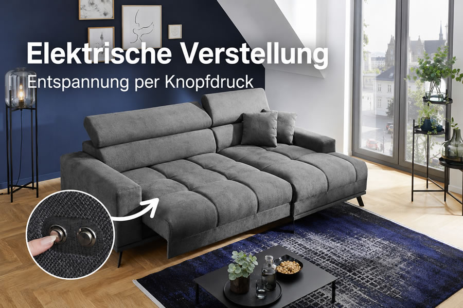Elektrische Sitzverstellung beim Sofa: Lohnt sich der Aufpreis?