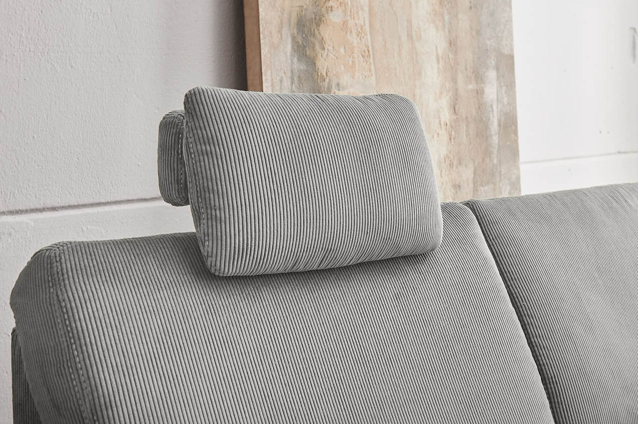 pp la24122 ecksofa links feincord grau detailbild kopfstuetze pp la24122 ecksofa links feincord grau detailbild kopfstuetze