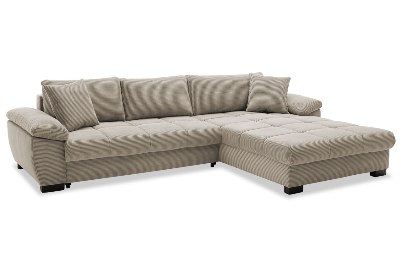 cancun ecksofa rechts cord stripes 03 taupe cancun ecksofa rechts cord stripes 03 taupe