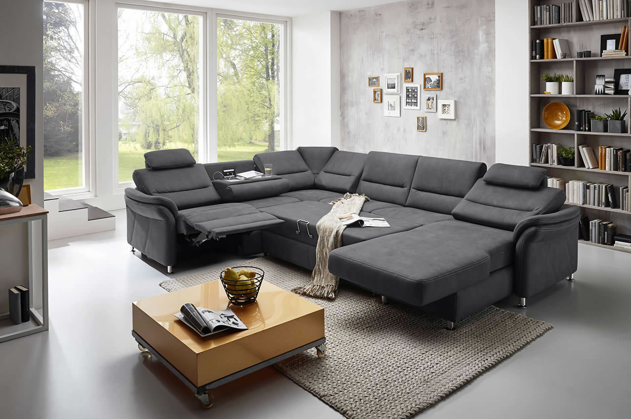 ze em16033 wohnlandschaft variante links stoff mammut grau milieubild alle funktionen ze em16033 wohnlandschaft variante links stoff mammut grau milieubild alle funktionen