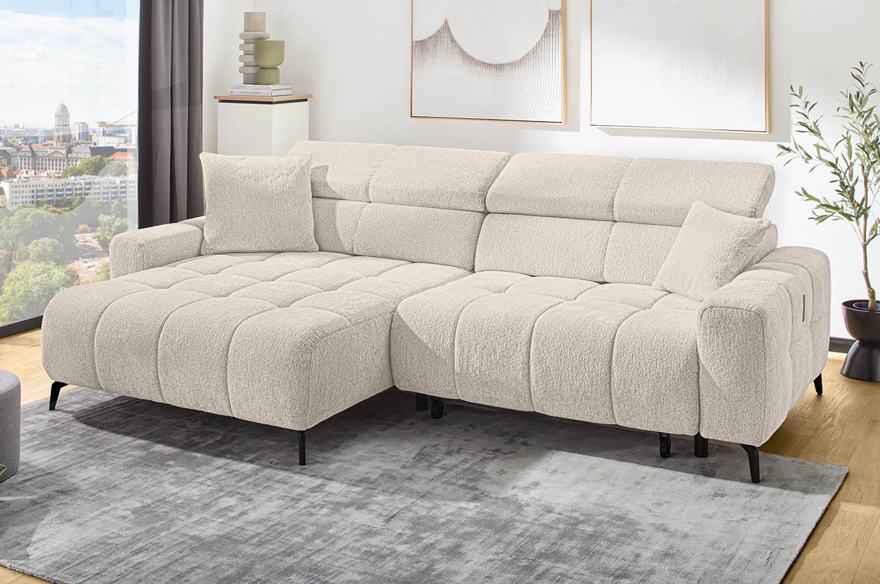 ecksofa racer links 454 17 greige milieubild mit kopfteilverstellung ecksofa racer links 454 17 greige milieubild mit kopfteilverstellung