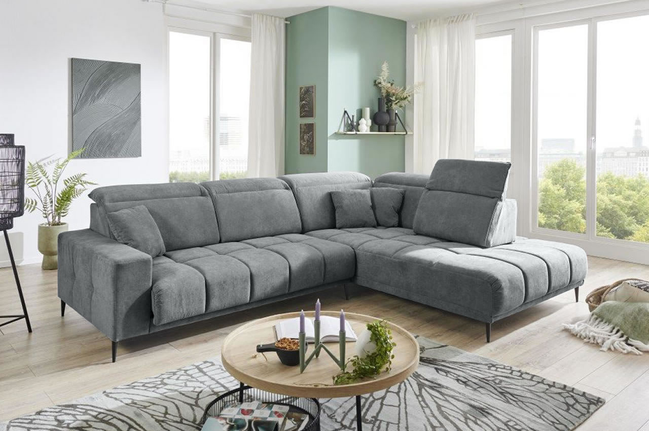 livorno ecksofa mit ottomane rechts aragon 93 grau milieubild livorno ecksofa mit ottomane rechts aragon 93 grau milieubild