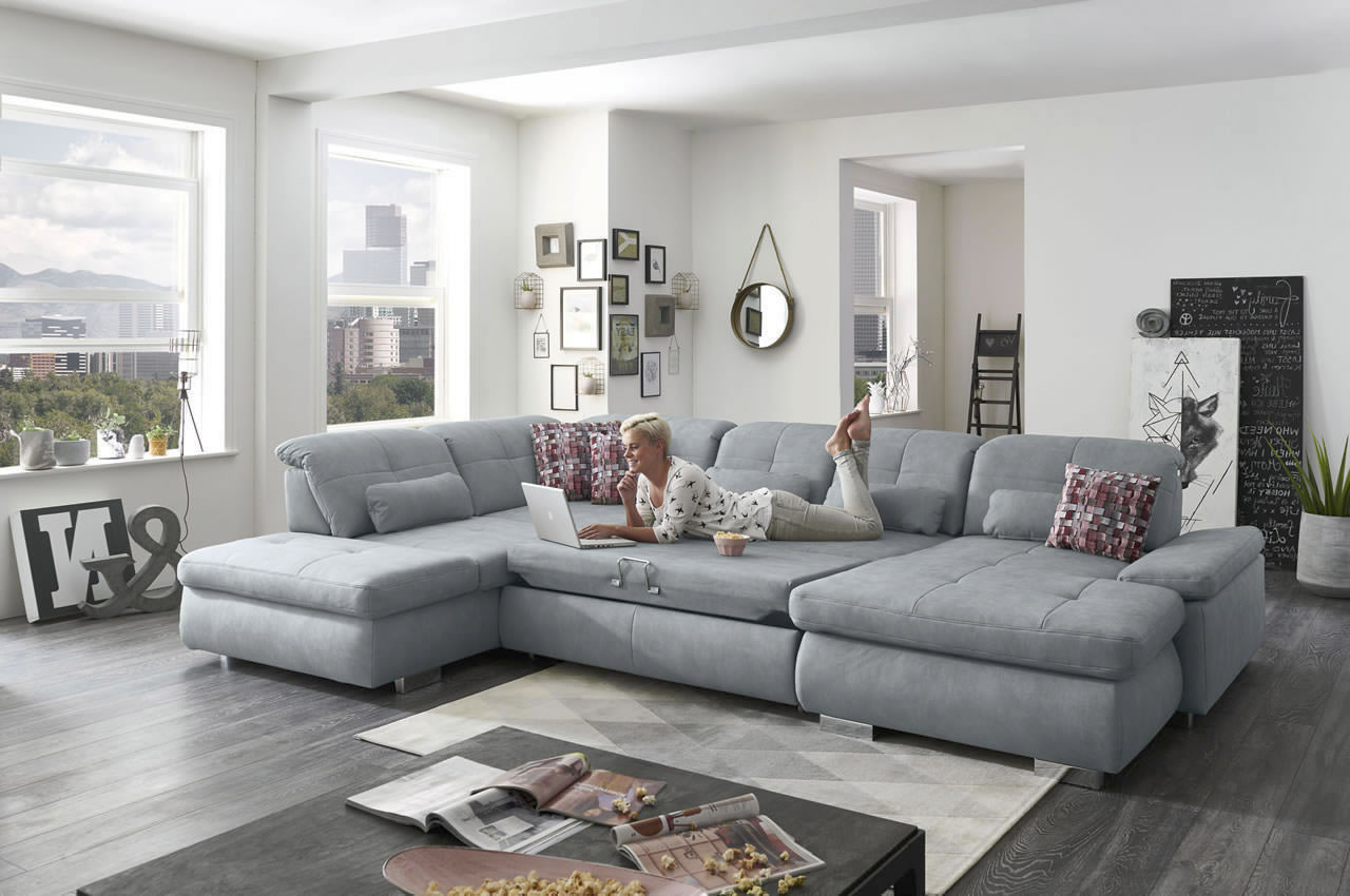 mp in16012 wohnlandschaft links mammut steel milieu bettfunktion