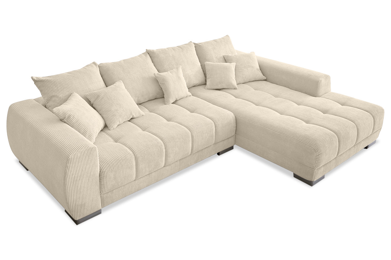 iwaniccy artemis ecksofa rechts cord stoff hydra 23 beige frontansicht
